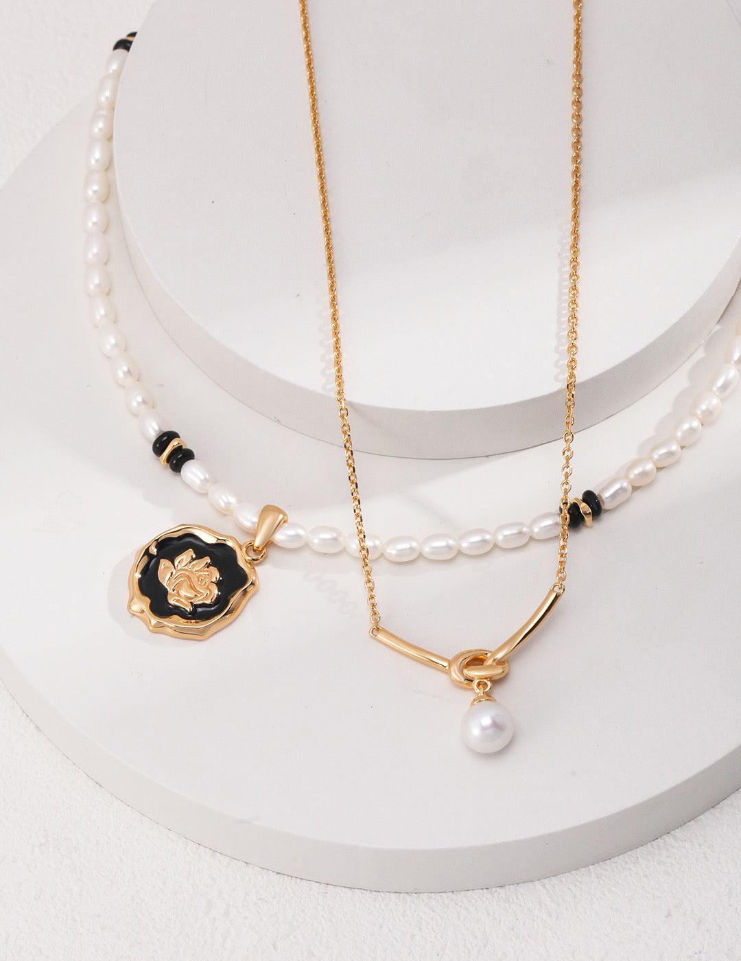 Knot of Pearl Necklaces