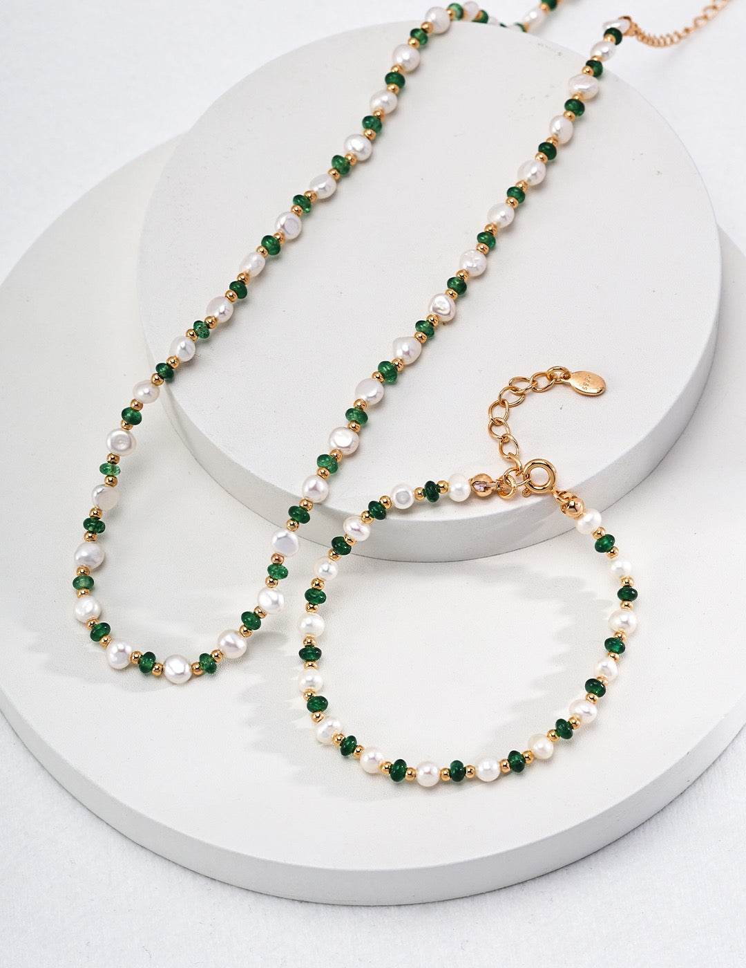 Pearl & Emerald Bracelet