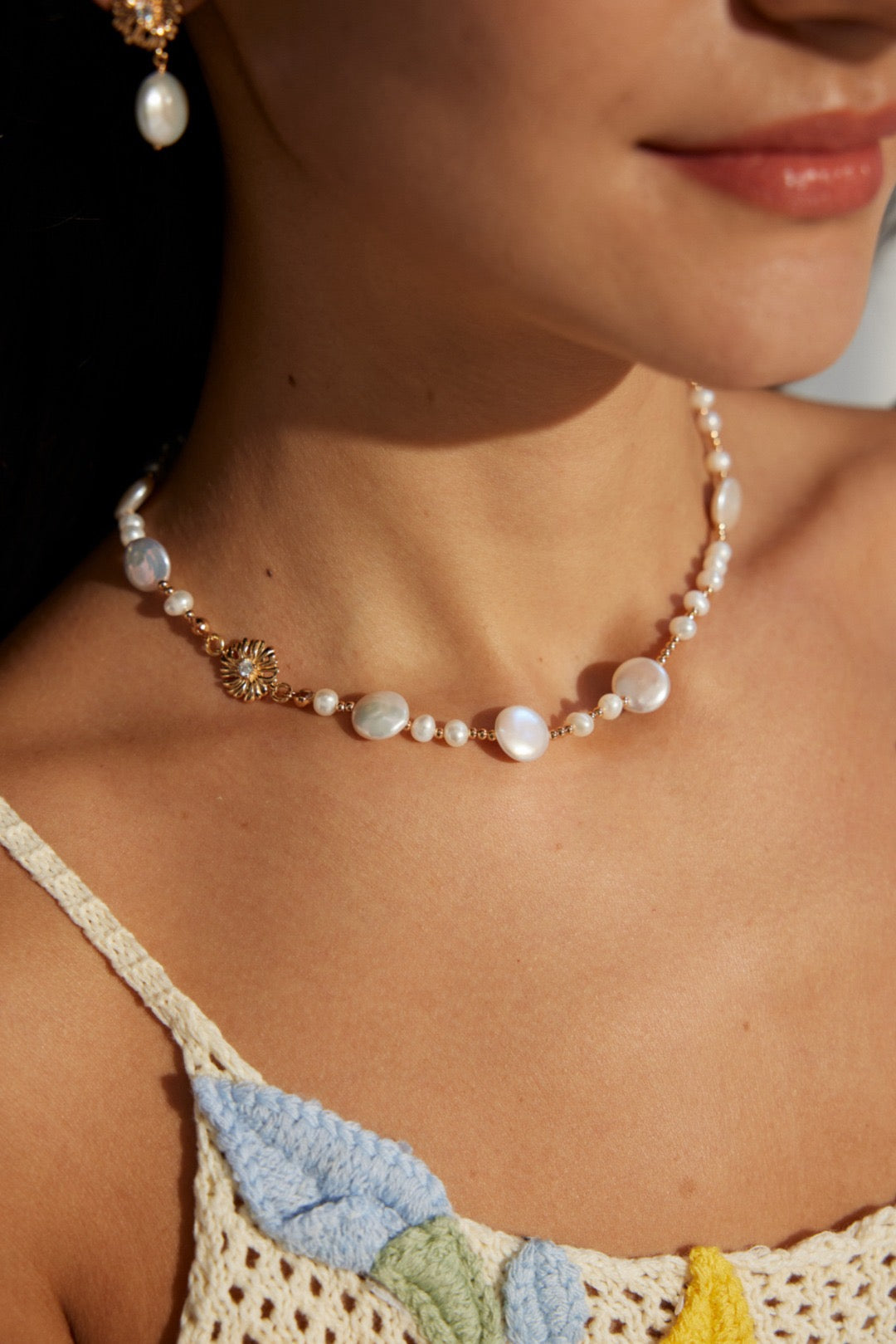 Vintage Petal Necklace
