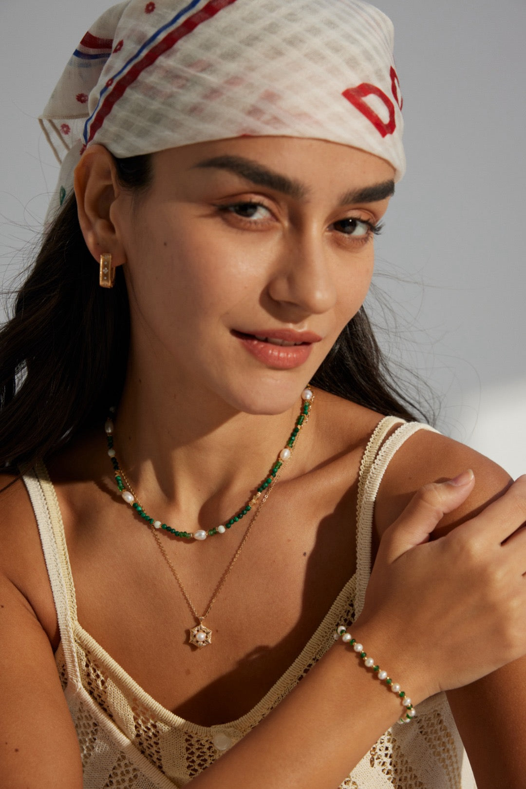 Pearl & Emerald Bracelet