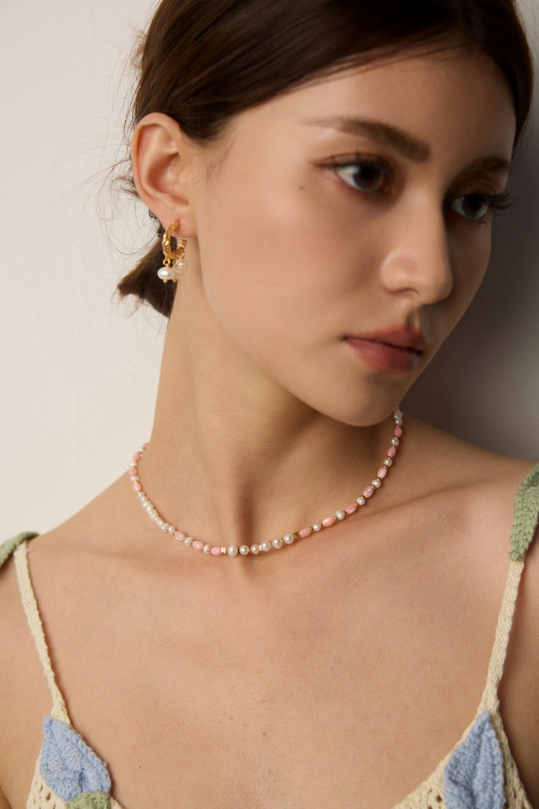 Aurelia Pearl Drop Hoops