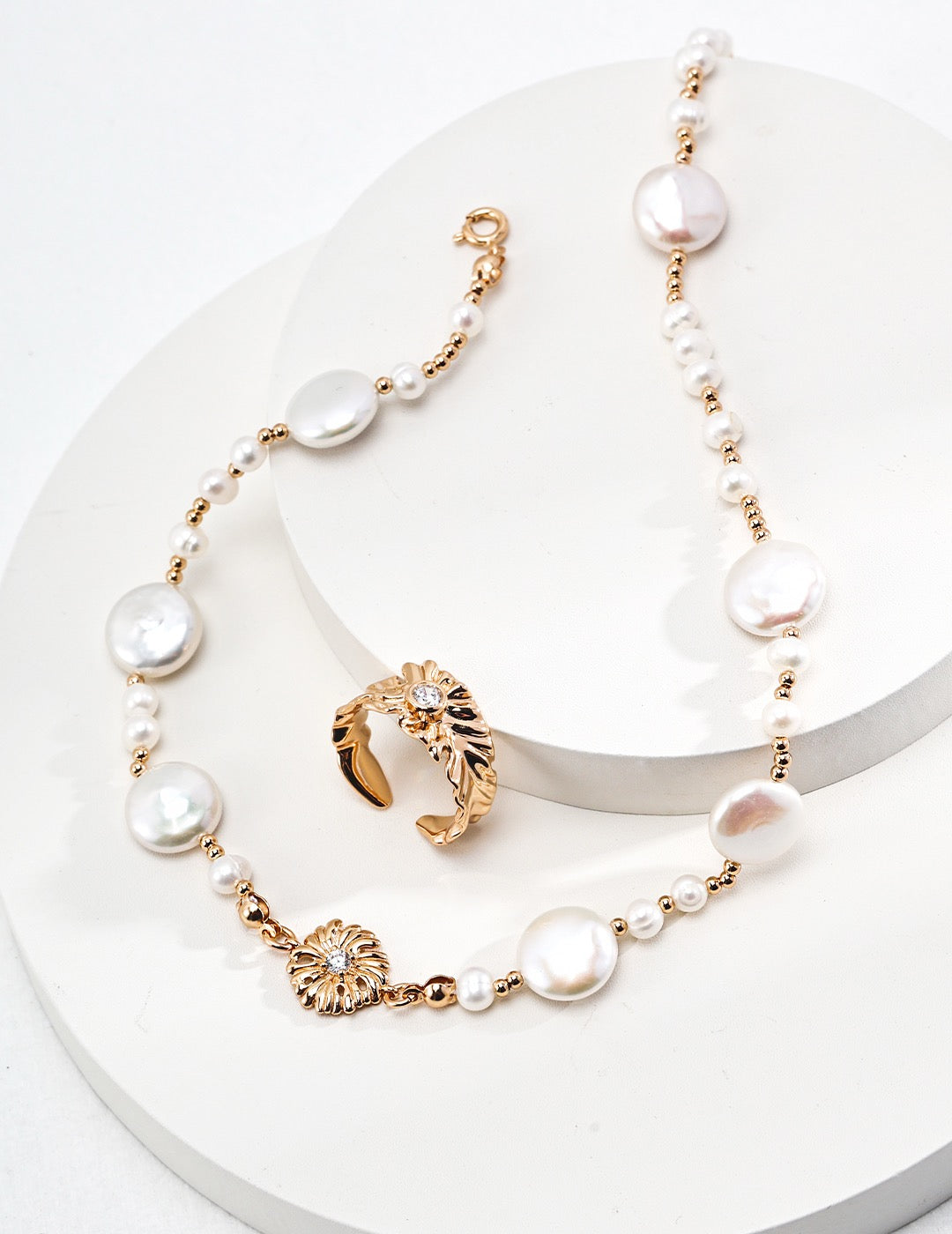Vintage Petal Necklace