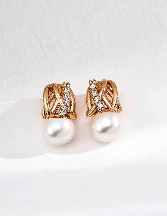 Lustre Knot Earrings