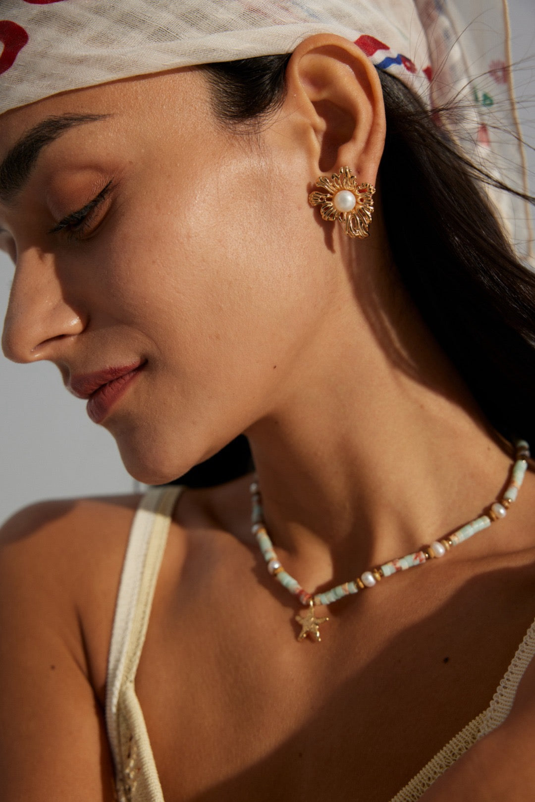 Hidden in Coral Earrings