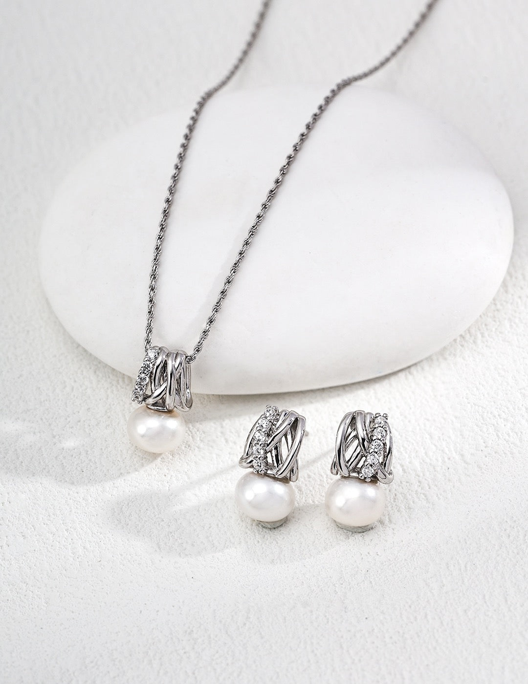 Lustre Knot Earrings