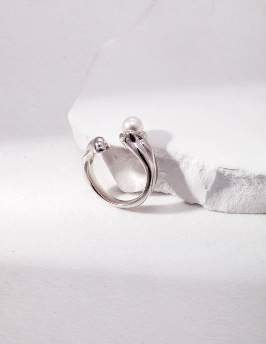 Pearl Wave Ring