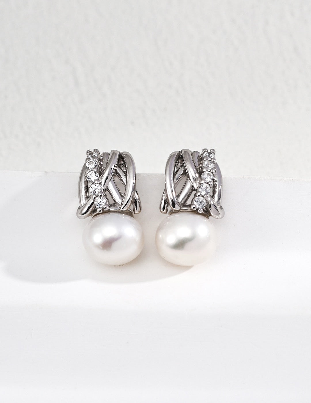 Lustre Knot Earrings