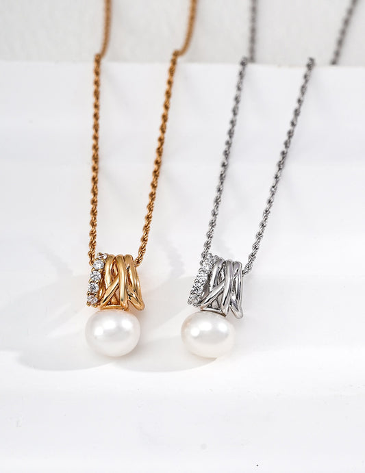 Lustre Knot Necklace